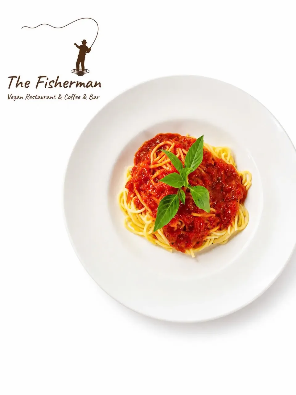 Vegan spaghetti with tomato sauce